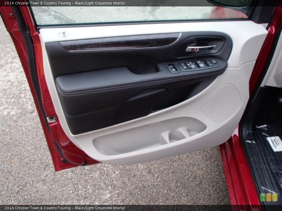 Black/Light Graystone Interior Door Panel for the 2014 Chrysler Town & Country Touring #84431285