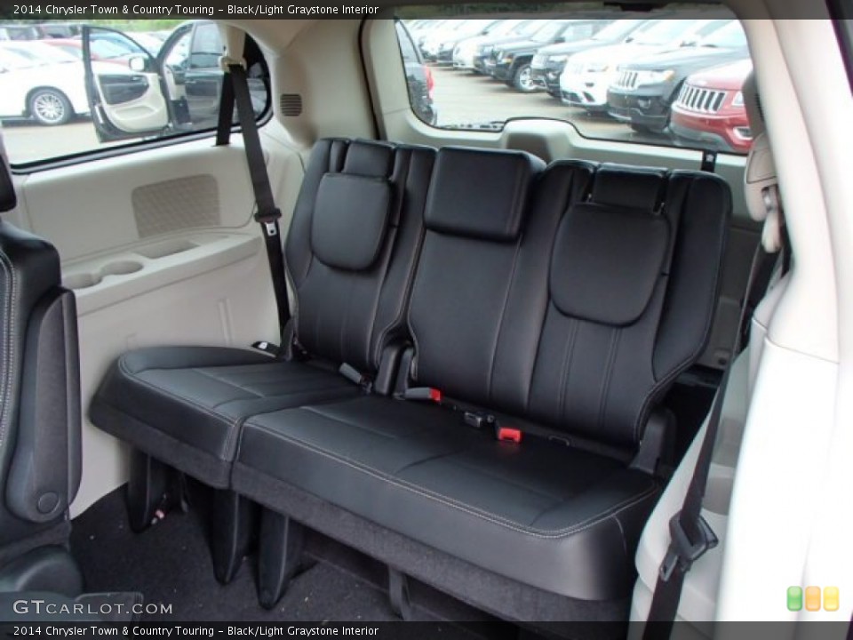 Black/Light Graystone Interior Rear Seat for the 2014 Chrysler Town & Country Touring #84431378