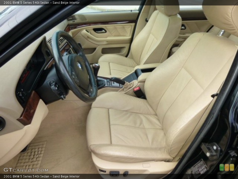 Sand Beige Interior Photo for the 2001 BMW 5 Series 540i Sedan #84433031