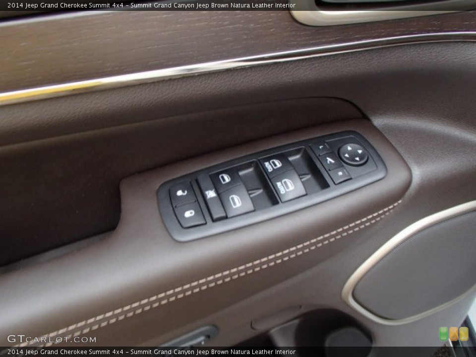 Summit Grand Canyon Jeep Brown Natura Leather Interior Controls for the 2014 Jeep Grand Cherokee Summit 4x4 #84433244