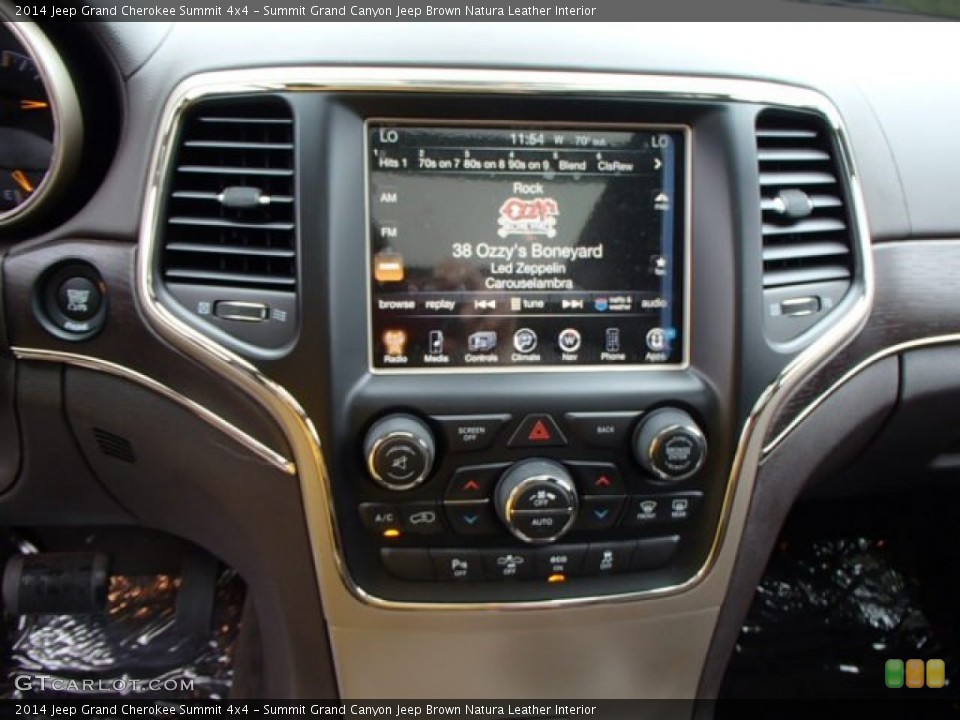Summit Grand Canyon Jeep Brown Natura Leather Interior Controls for the 2014 Jeep Grand Cherokee Summit 4x4 #84433316