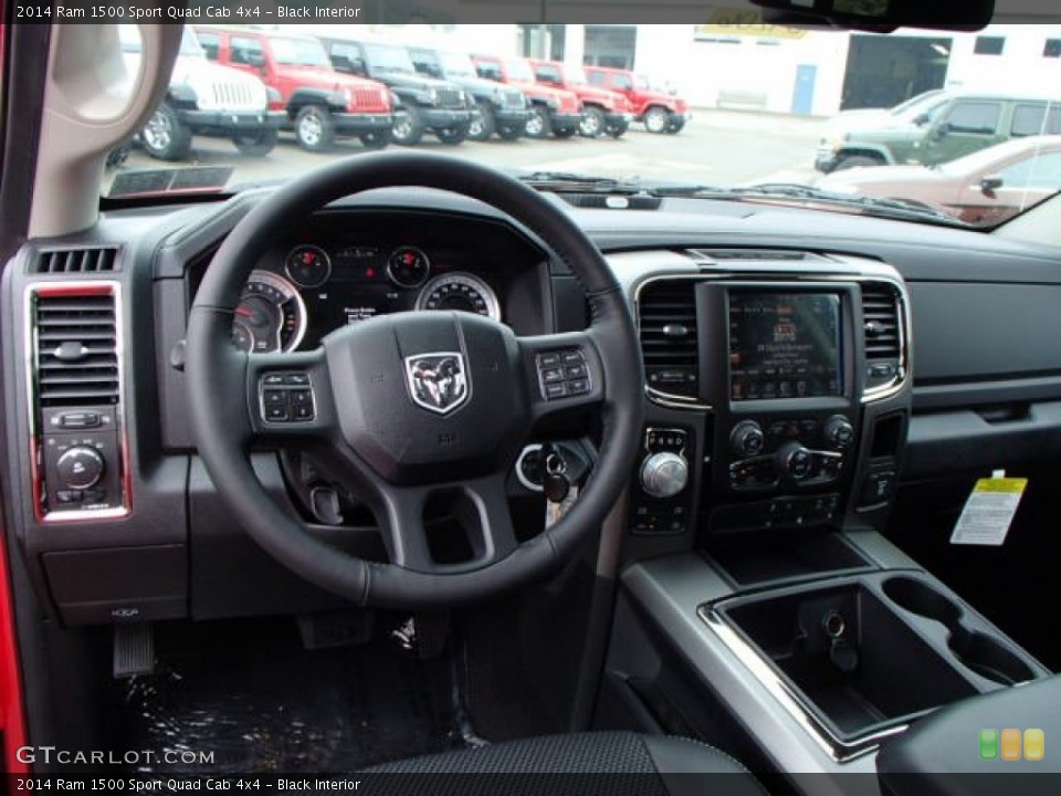 Black Interior Dashboard for the 2014 Ram 1500 Sport Quad Cab 4x4 #84434156