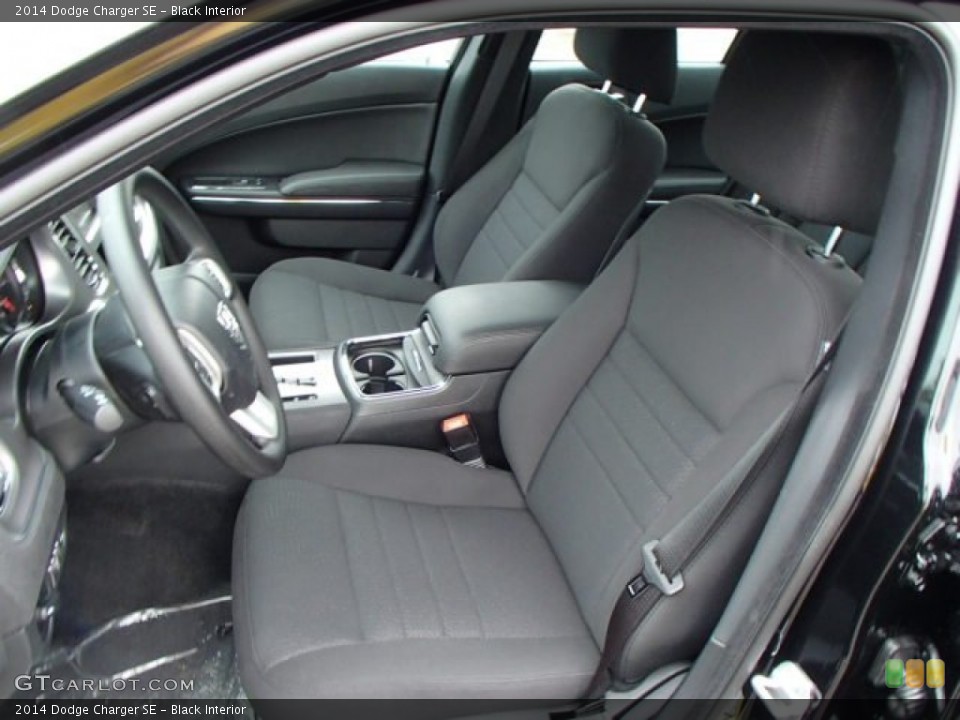 Black Interior Front Seat for the 2014 Dodge Charger SE #84435482