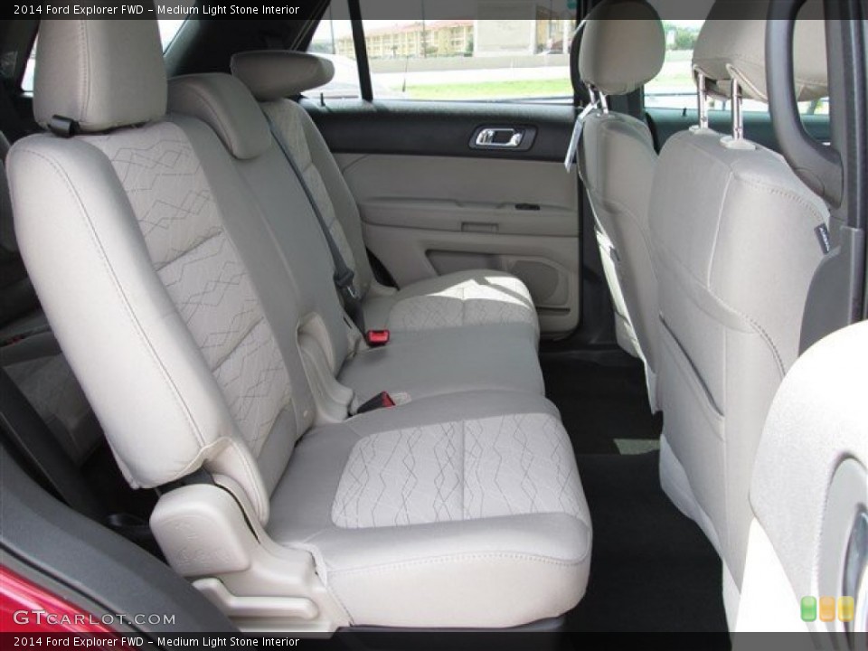 Medium Light Stone Interior Rear Seat for the 2014 Ford Explorer FWD #84435572