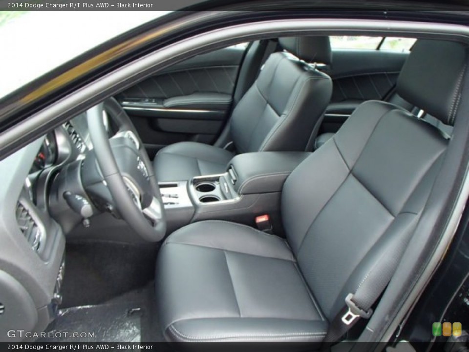 Black Interior Front Seat for the 2014 Dodge Charger R/T Plus AWD #84435932