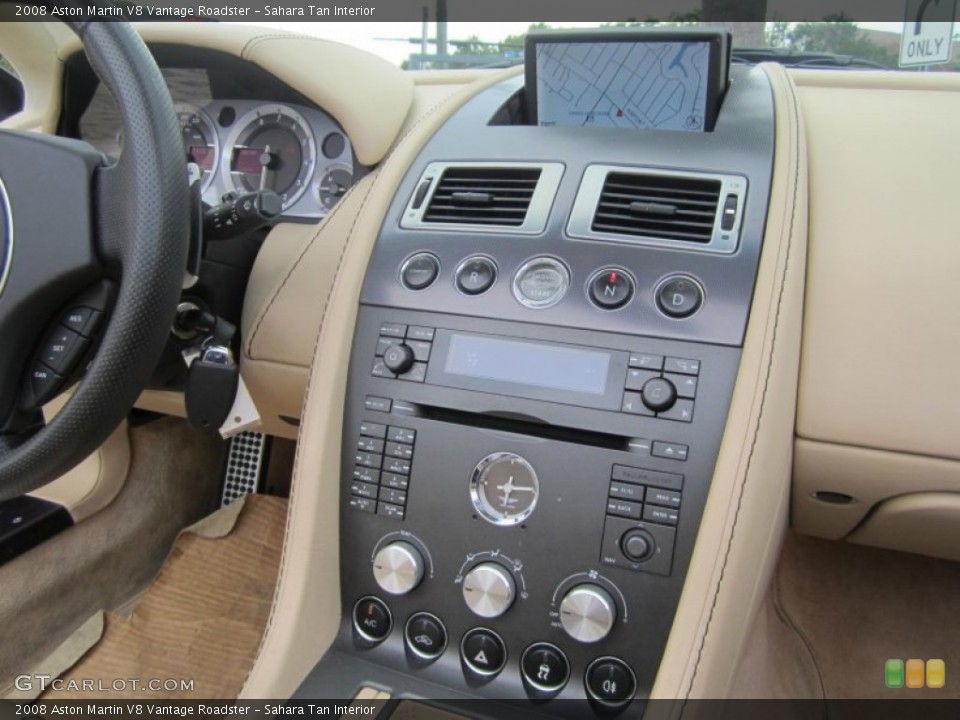 Sahara Tan Interior Controls for the 2008 Aston Martin V8 Vantage Roadster #84436778
