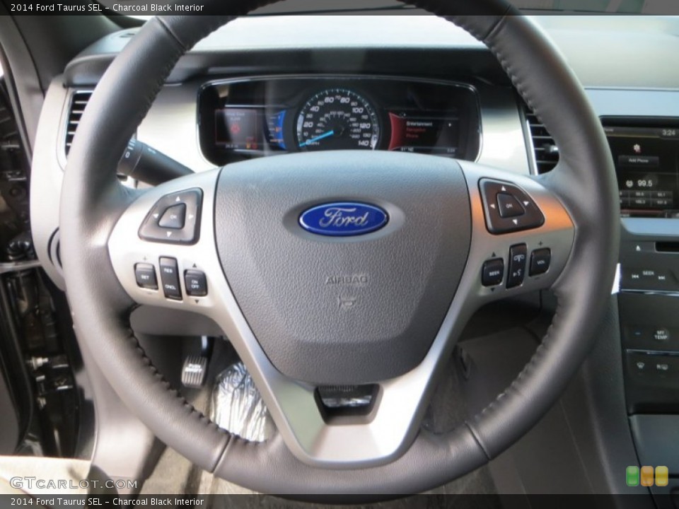 Charcoal Black Interior Steering Wheel for the 2014 Ford Taurus SEL #84437132