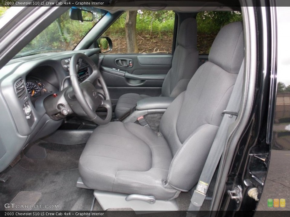 Graphite Interior Front Seat for the 2003 Chevrolet S10 LS Crew Cab 4x4 #84437267