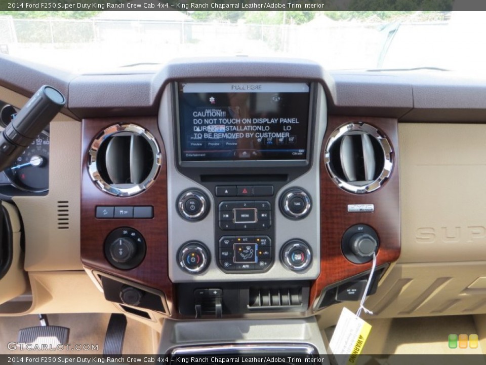 King Ranch Chaparral Leather/Adobe Trim Interior Controls for the 2014 Ford F250 Super Duty King Ranch Crew Cab 4x4 #84437792