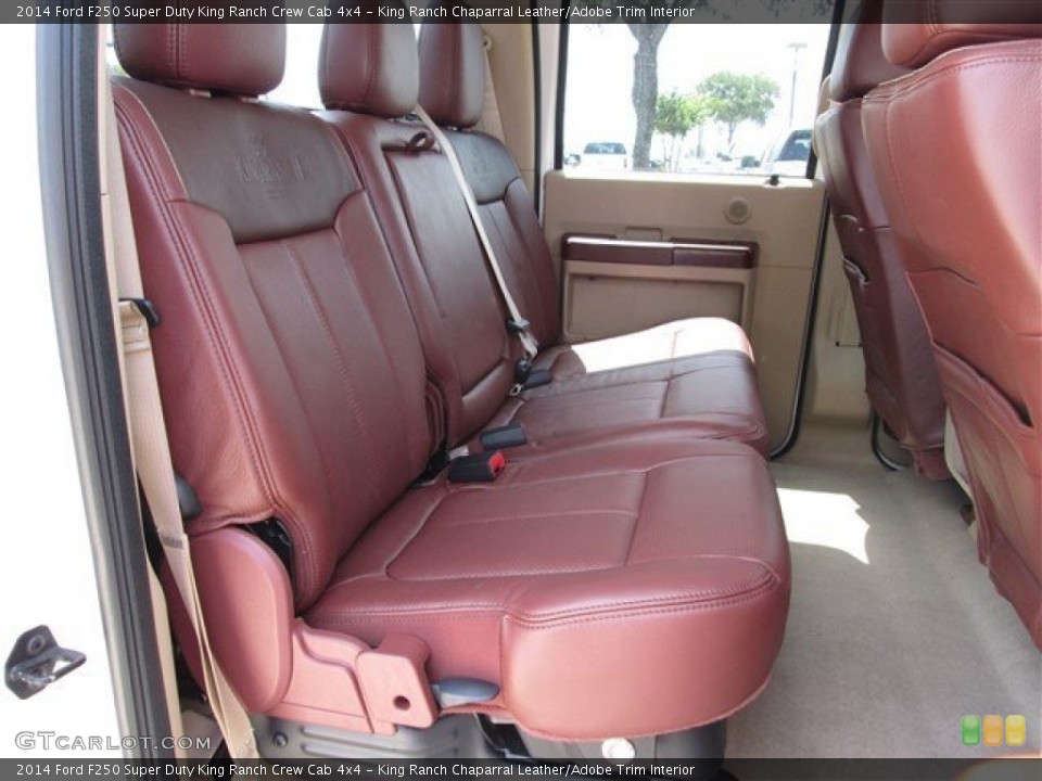 King Ranch Chaparral Leather/Adobe Trim Interior Rear Seat for the 2014 Ford F250 Super Duty King Ranch Crew Cab 4x4 #84438335