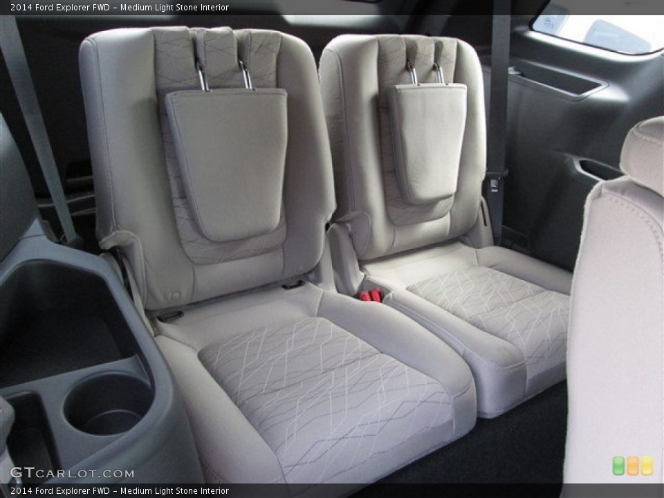 Medium Light Stone Interior Rear Seat for the 2014 Ford Explorer FWD #84438887