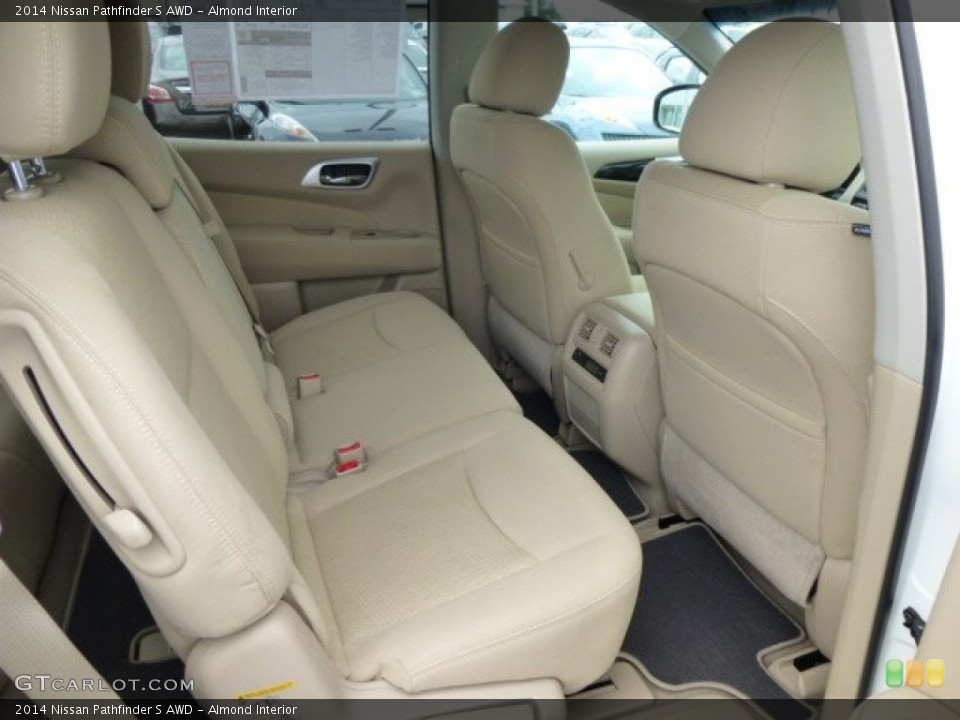 Almond Interior Rear Seat for the 2014 Nissan Pathfinder S AWD #84442676
