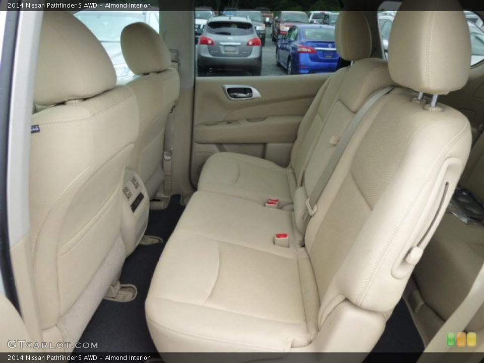 Almond Interior Rear Seat for the 2014 Nissan Pathfinder S AWD #84442706
