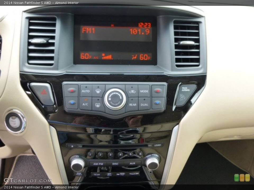 Almond Interior Controls for the 2014 Nissan Pathfinder S AWD #84442793