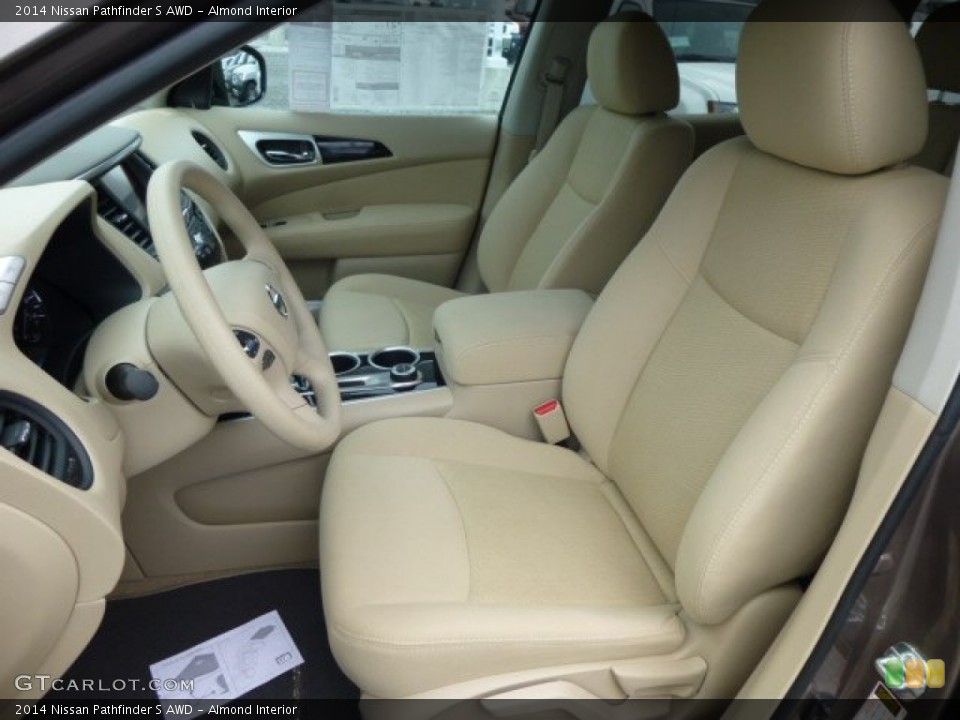 Almond Interior Front Seat for the 2014 Nissan Pathfinder S AWD #84443033