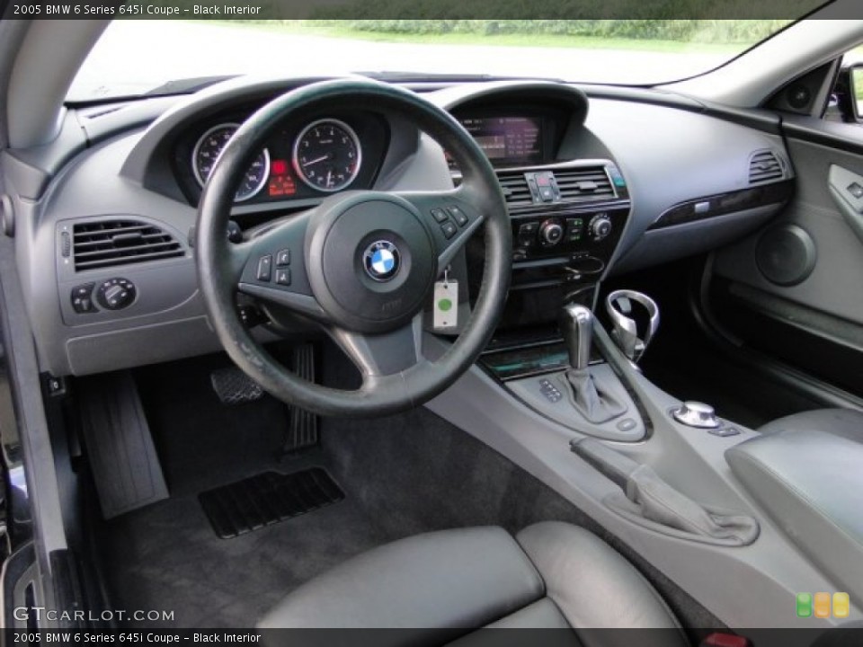 Black Interior Photo for the 2005 BMW 6 Series 645i Coupe #84447938