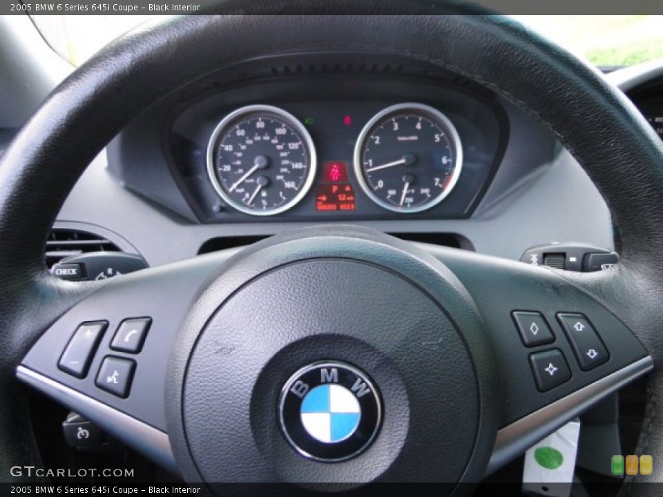 Black Interior Steering Wheel for the 2005 BMW 6 Series 645i Coupe #84447952