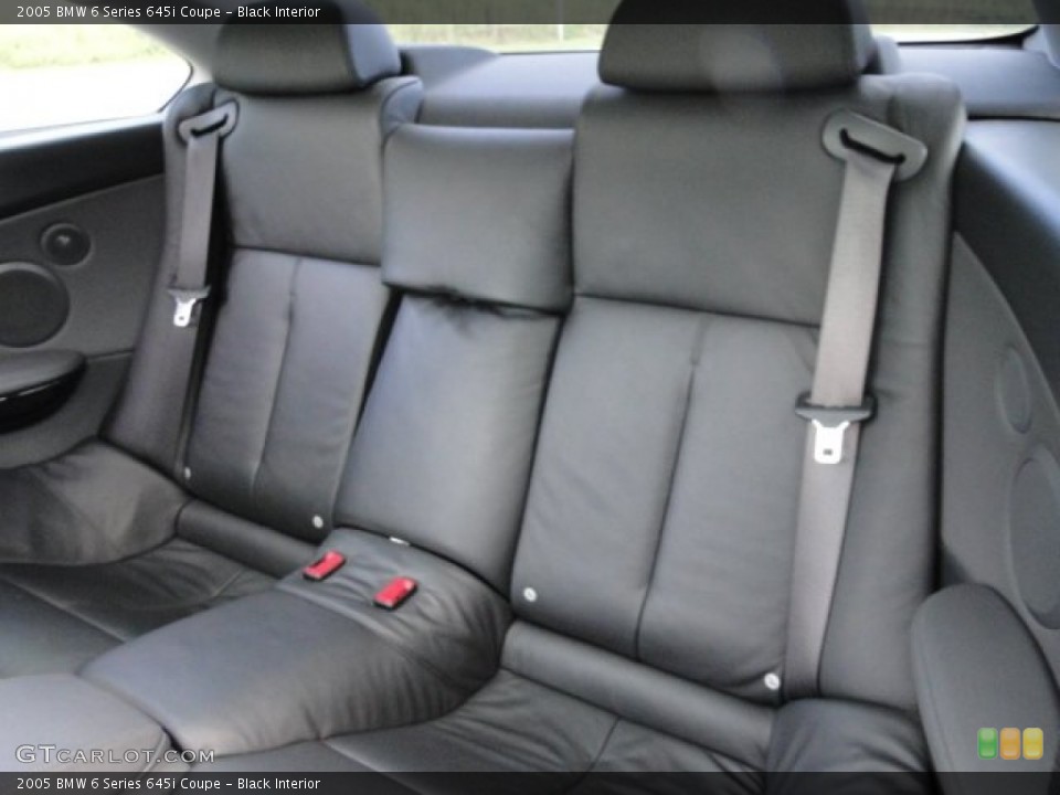 Black Interior Rear Seat for the 2005 BMW 6 Series 645i Coupe #84447980