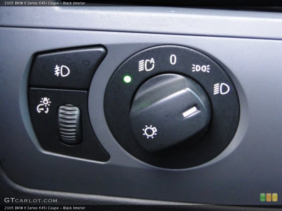 Black Interior Controls for the 2005 BMW 6 Series 645i Coupe #84448100