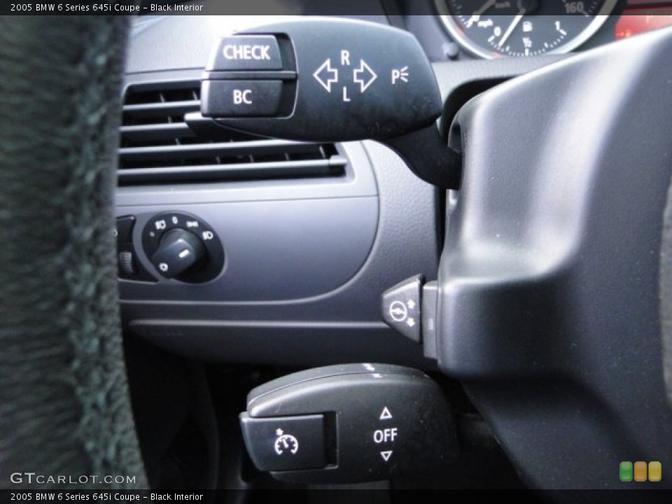 Black Interior Controls for the 2005 BMW 6 Series 645i Coupe #84448118