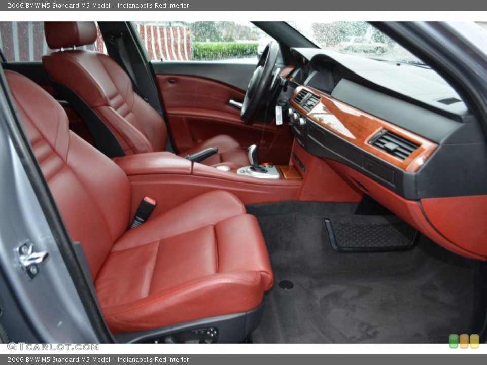 Indianapolis Red Interior Front Seat for the 2006 BMW M5  #84451173