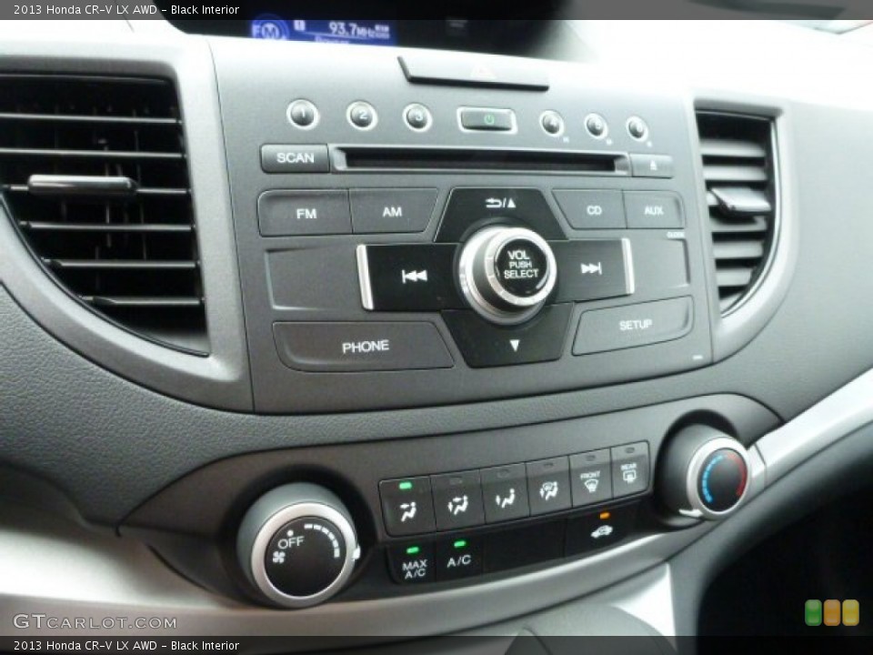 Black Interior Controls for the 2013 Honda CR-V LX AWD #84453590