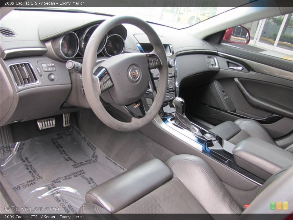 Ebony Interior Prime Interior for the 2009 Cadillac CTS -V Sedan #84454376