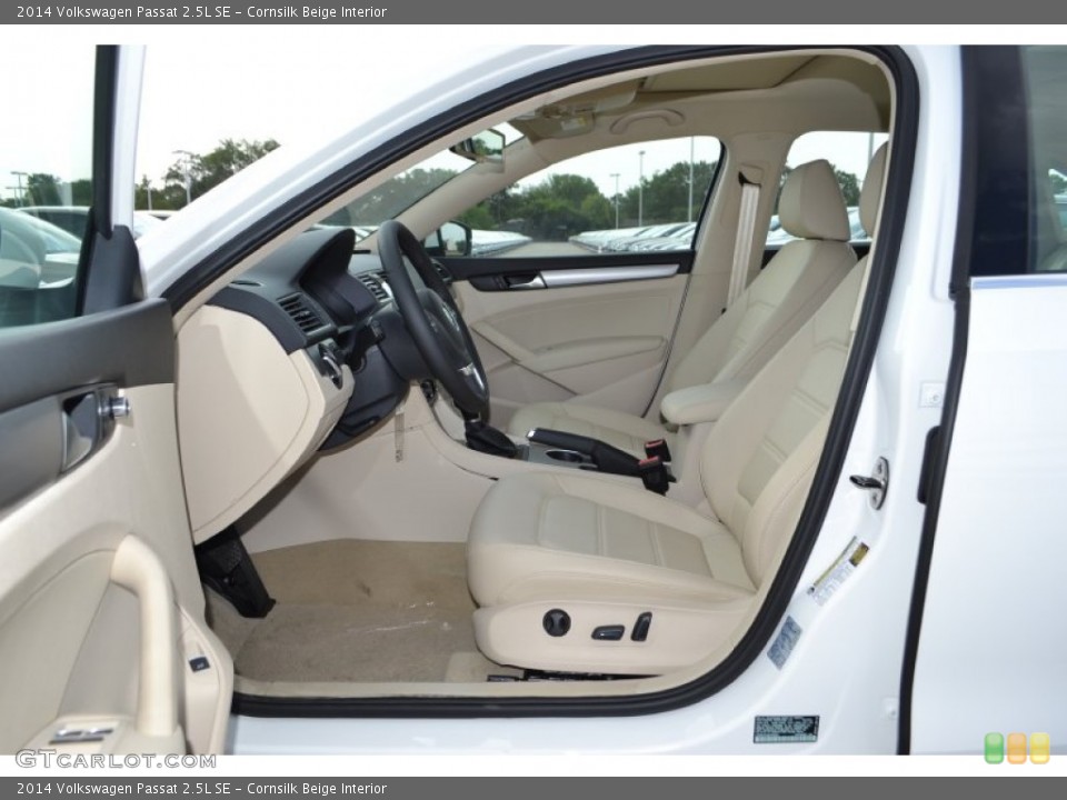 Cornsilk Beige Interior Photo for the 2014 Volkswagen Passat 2.5L SE #84454529