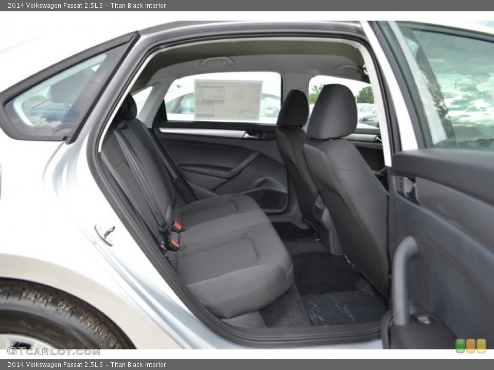 Titan Black Interior Rear Seat for the 2014 Volkswagen Passat 2.5L S #84454718