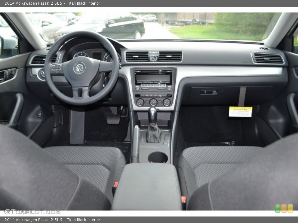 Titan Black Interior Dashboard for the 2014 Volkswagen Passat 2.5L S #84454739