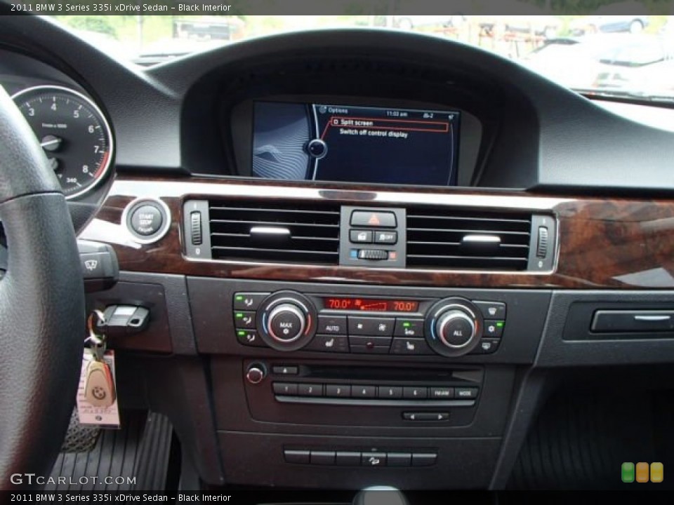 Black Interior Controls for the 2011 BMW 3 Series 335i xDrive Sedan #84454856