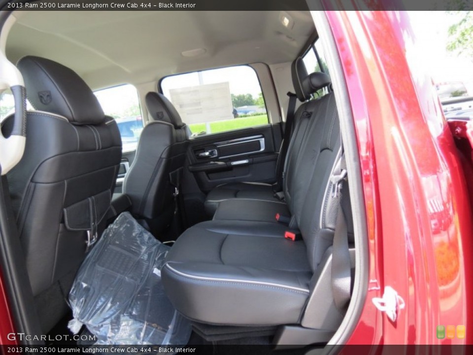 Black Interior Rear Seat for the 2013 Ram 2500 Laramie Longhorn Crew Cab 4x4 #84456656