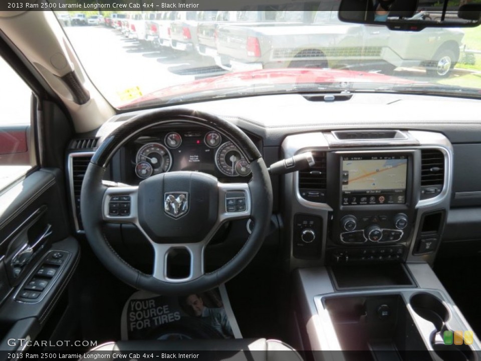 Black Interior Dashboard for the 2013 Ram 2500 Laramie Longhorn Crew Cab 4x4 #84456674