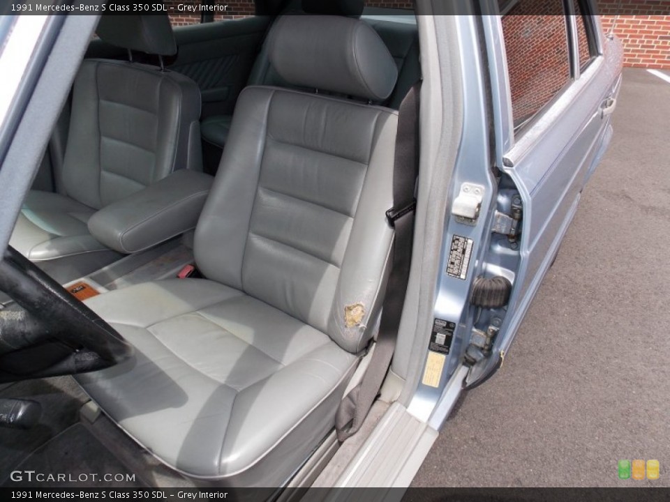 Grey Interior Front Seat for the 1991 Mercedes-Benz S Class 350 SDL #84458519