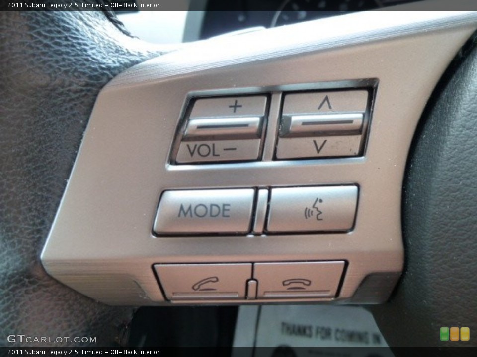 Off-Black Interior Controls for the 2011 Subaru Legacy 2.5i Limited #84461366