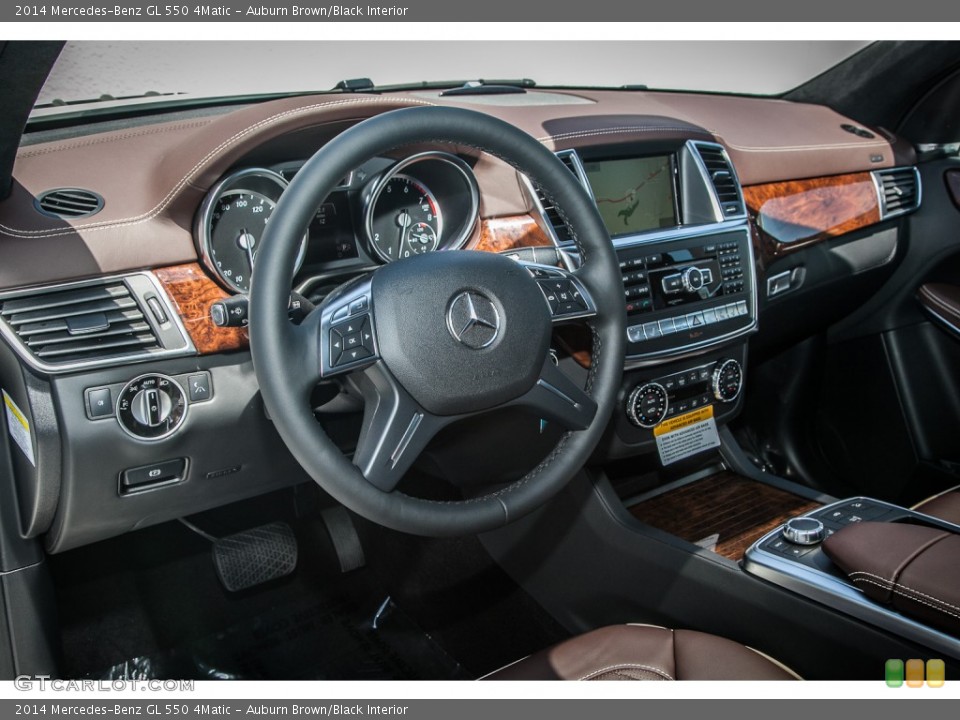 Auburn Brown/Black Interior Dashboard for the 2014 Mercedes-Benz GL 550 4Matic #84462947