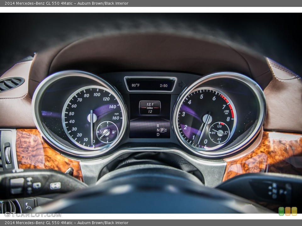 Auburn Brown/Black Interior Gauges for the 2014 Mercedes-Benz GL 550 4Matic #84462999