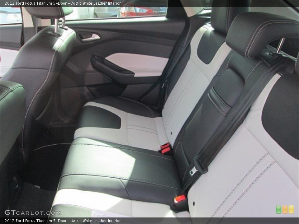 Arctic White Leather Interior Rear Seat for the 2012 Ford Focus Titanium 5-Door #84464276