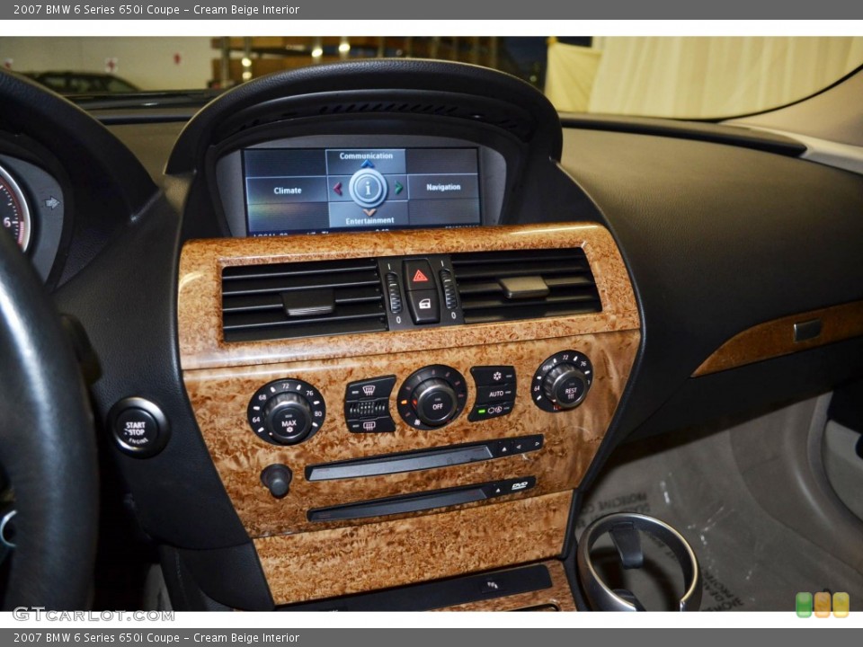 Cream Beige Interior Controls for the 2007 BMW 6 Series 650i Coupe #84466337