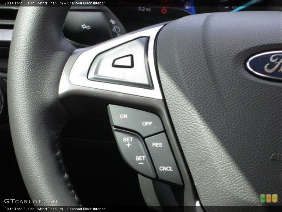 Charcoal Black Interior Controls for the 2014 Ford Fusion Hybrid Titanium #84468113