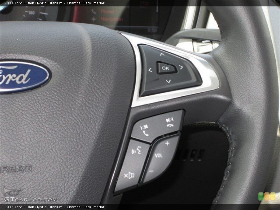 Charcoal Black Interior Controls for the 2014 Ford Fusion Hybrid Titanium #84468131