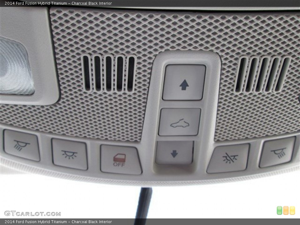 Charcoal Black Interior Controls for the 2014 Ford Fusion Hybrid Titanium #84468230