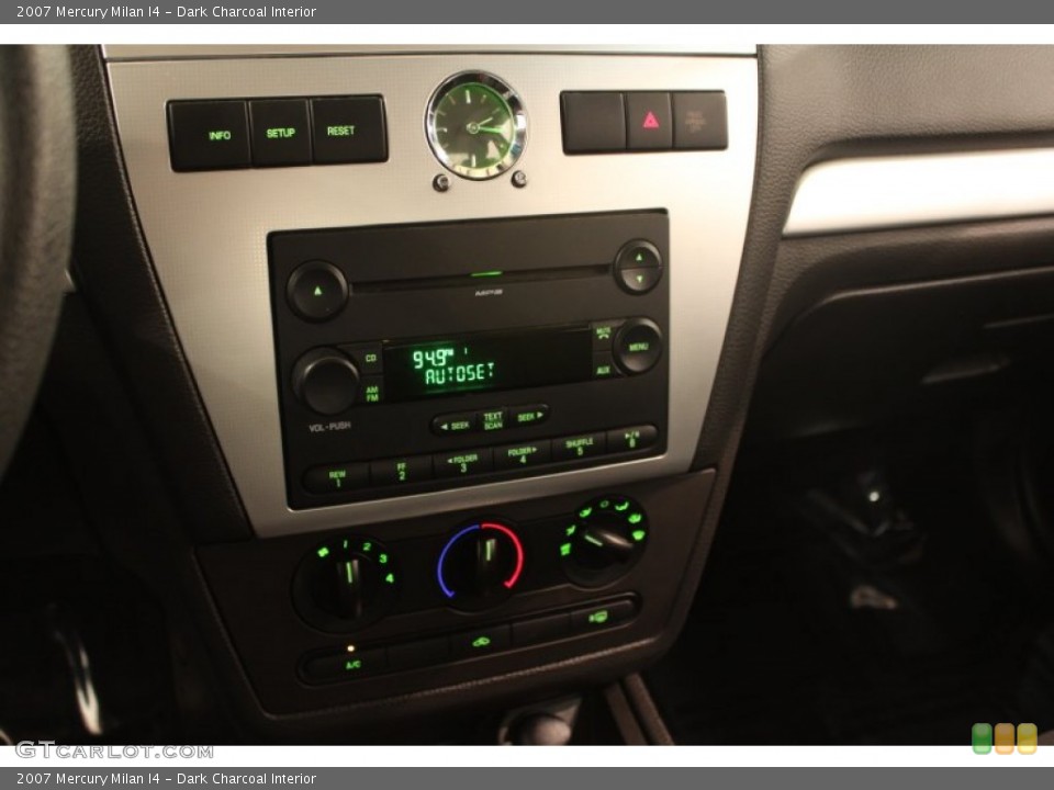 Dark Charcoal Interior Controls for the 2007 Mercury Milan I4 #84468677