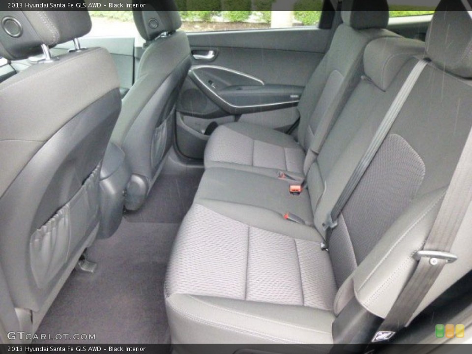 Black Interior Rear Seat for the 2013 Hyundai Santa Fe GLS AWD #84469724