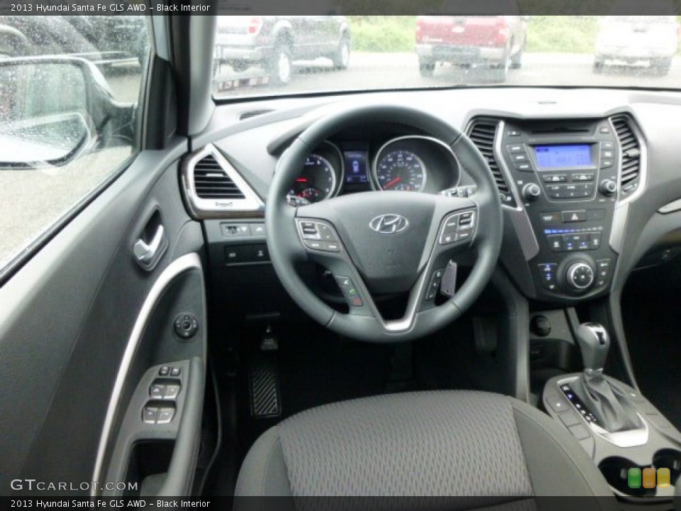 Black Interior Dashboard for the 2013 Hyundai Santa Fe GLS AWD #84469739