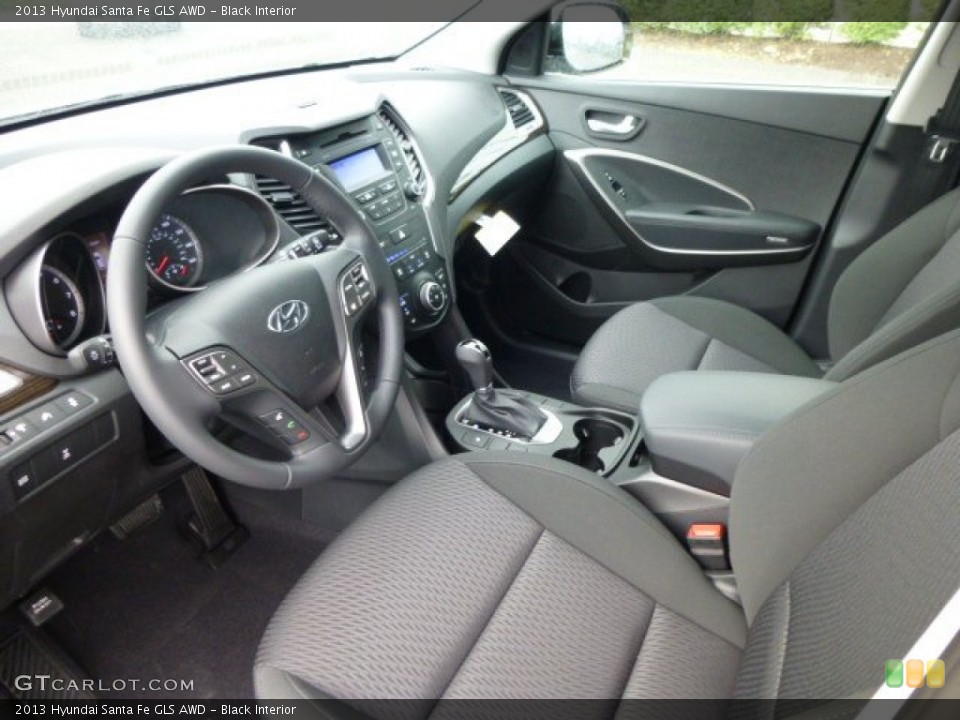 Black Interior Prime Interior for the 2013 Hyundai Santa Fe GLS AWD #84469775