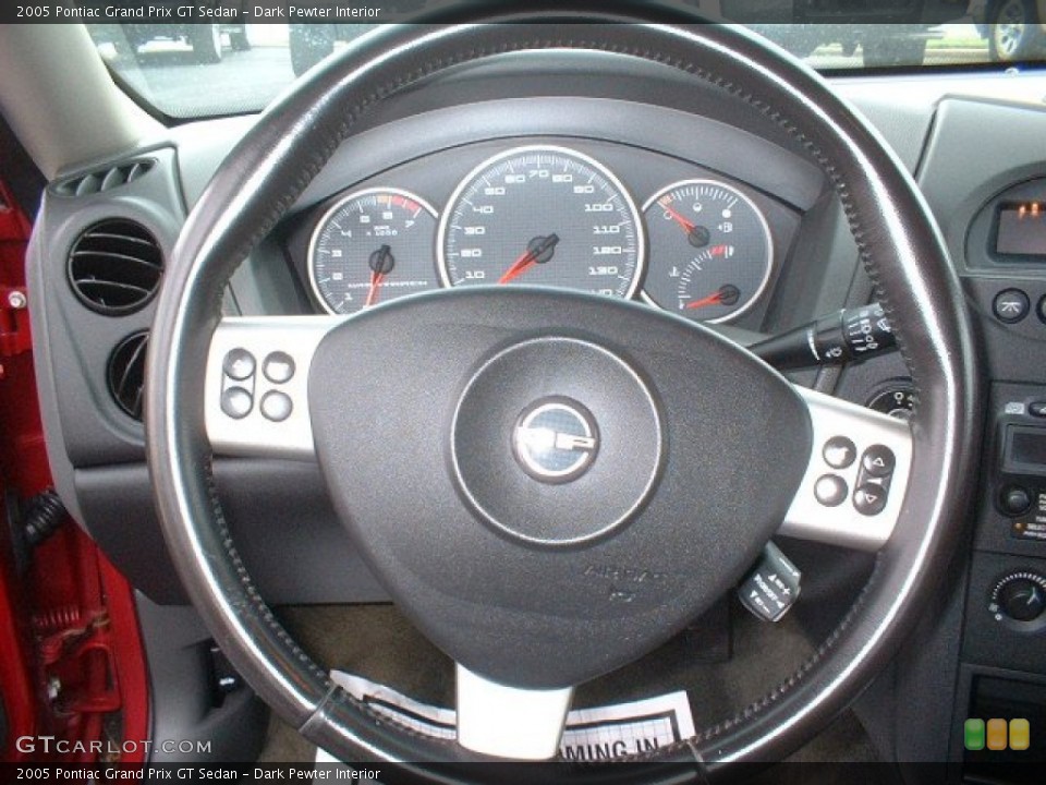 Dark Pewter Interior Steering Wheel for the 2005 Pontiac Grand Prix GT Sedan #84470171