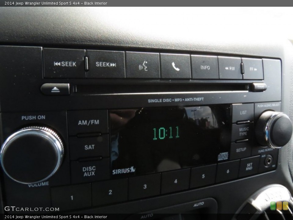 Black Interior Audio System for the 2014 Jeep Wrangler Unlimited Sport S 4x4 #84470603