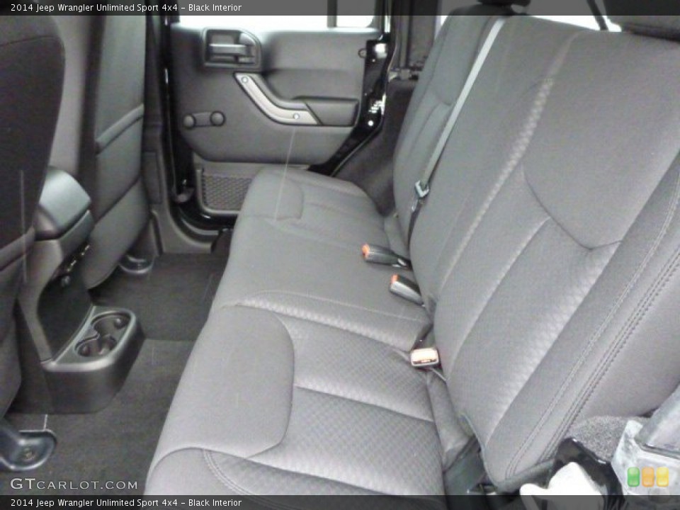 Black Interior Rear Seat for the 2014 Jeep Wrangler Unlimited Sport 4x4 #84472088
