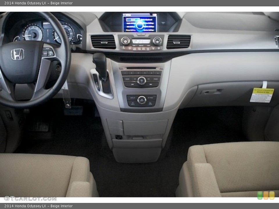 Beige Interior Dashboard for the 2014 Honda Odyssey LX #84474470